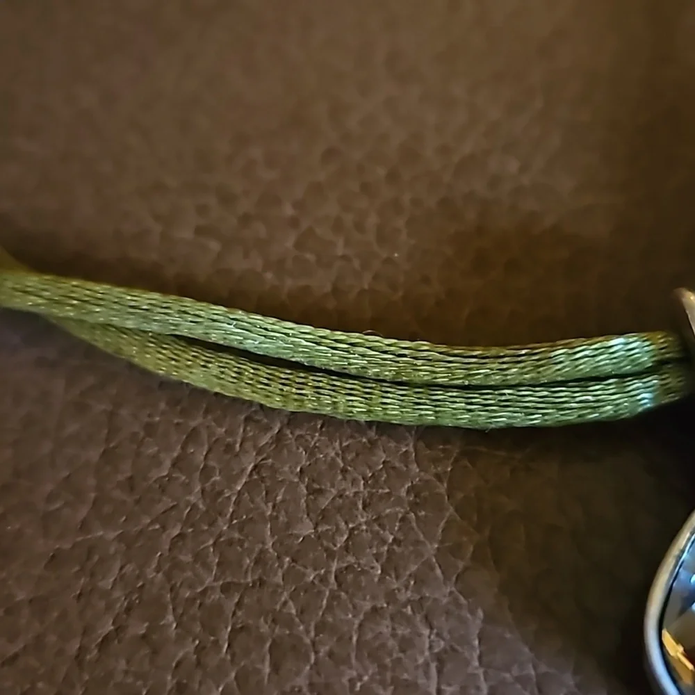 BRIGHTON Venus Rising Swarovski Crystal Pendant Olive Silk Cord Necklace - Picture 7 of 7